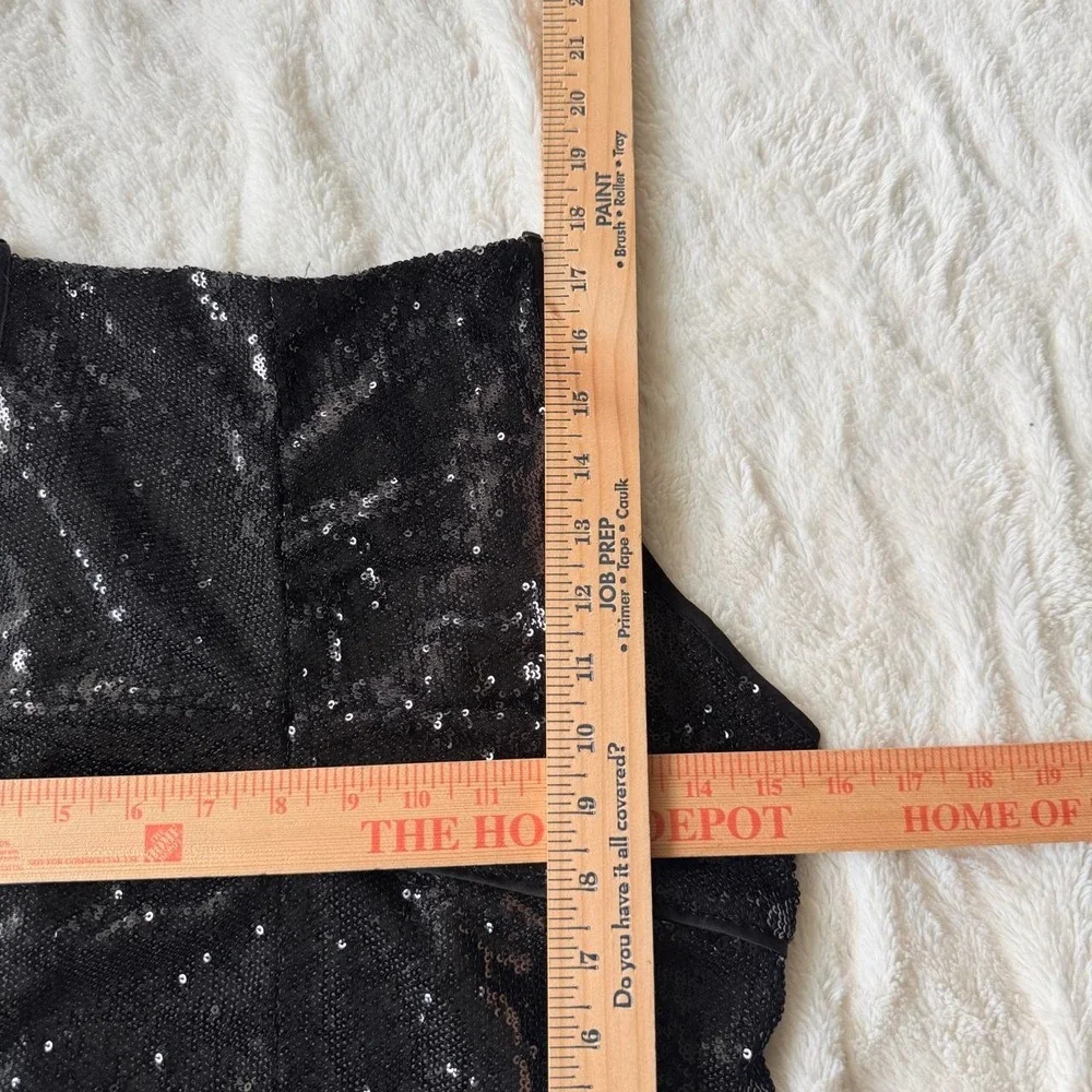Free People Women's Sequin Open Back Tank, Size Small, Party Y2K